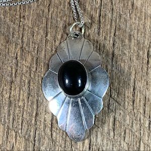 Tommy & Rosita Singer Sterling Onyx Necklace